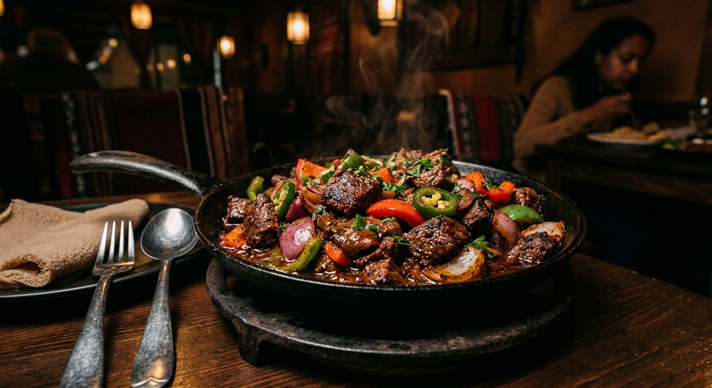 Beef Tibs with Bell Peppers