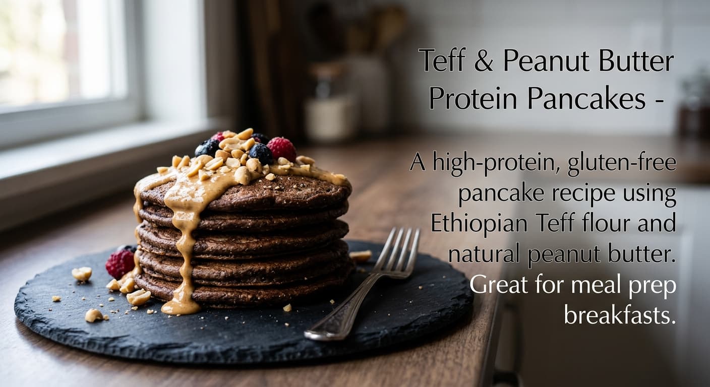Teff & Peanut Butter Protein Pancakes
