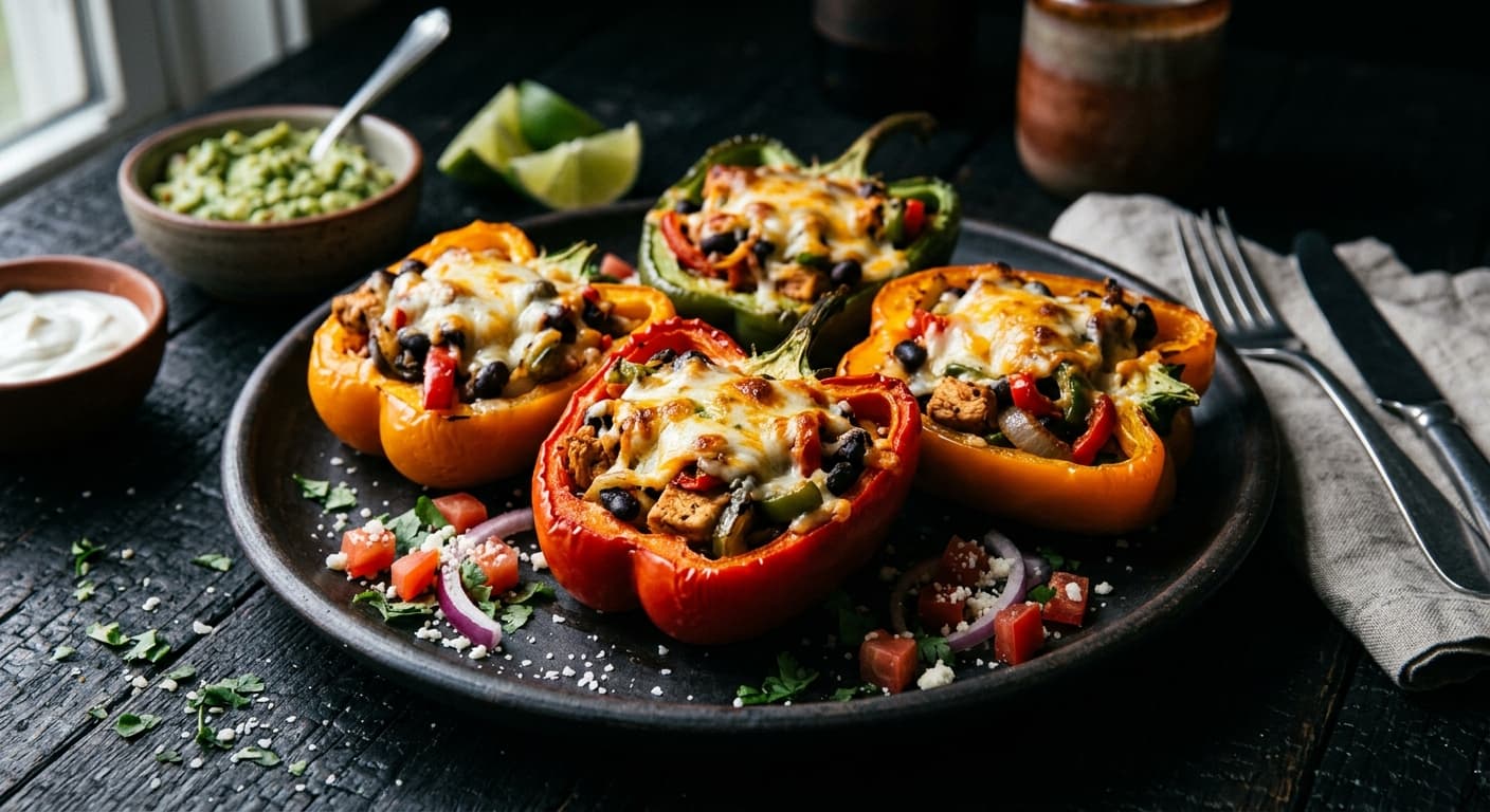 Chicken Fajita Stuffed Bell Peppers