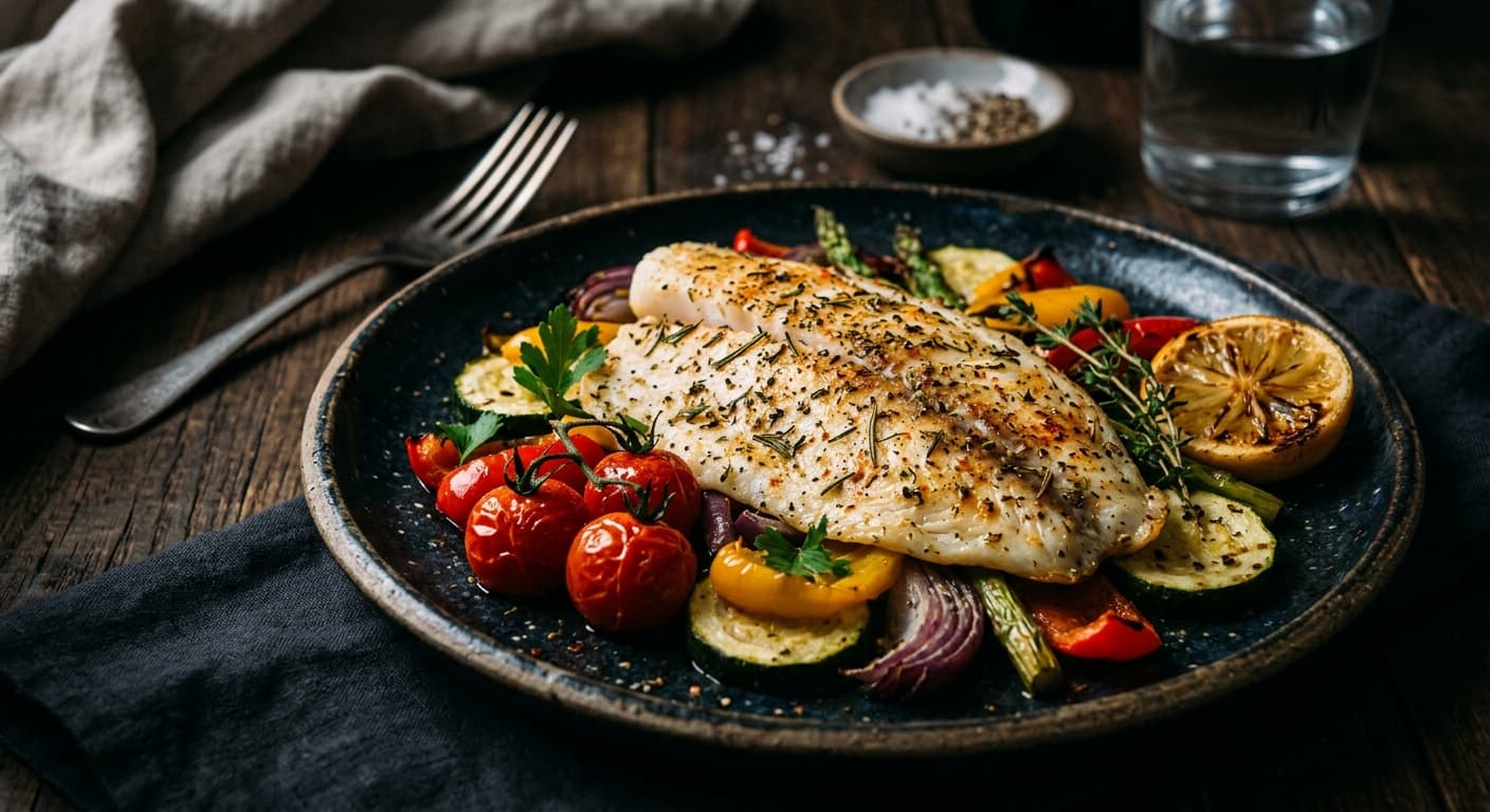 Baked Tilapia with Vegetables