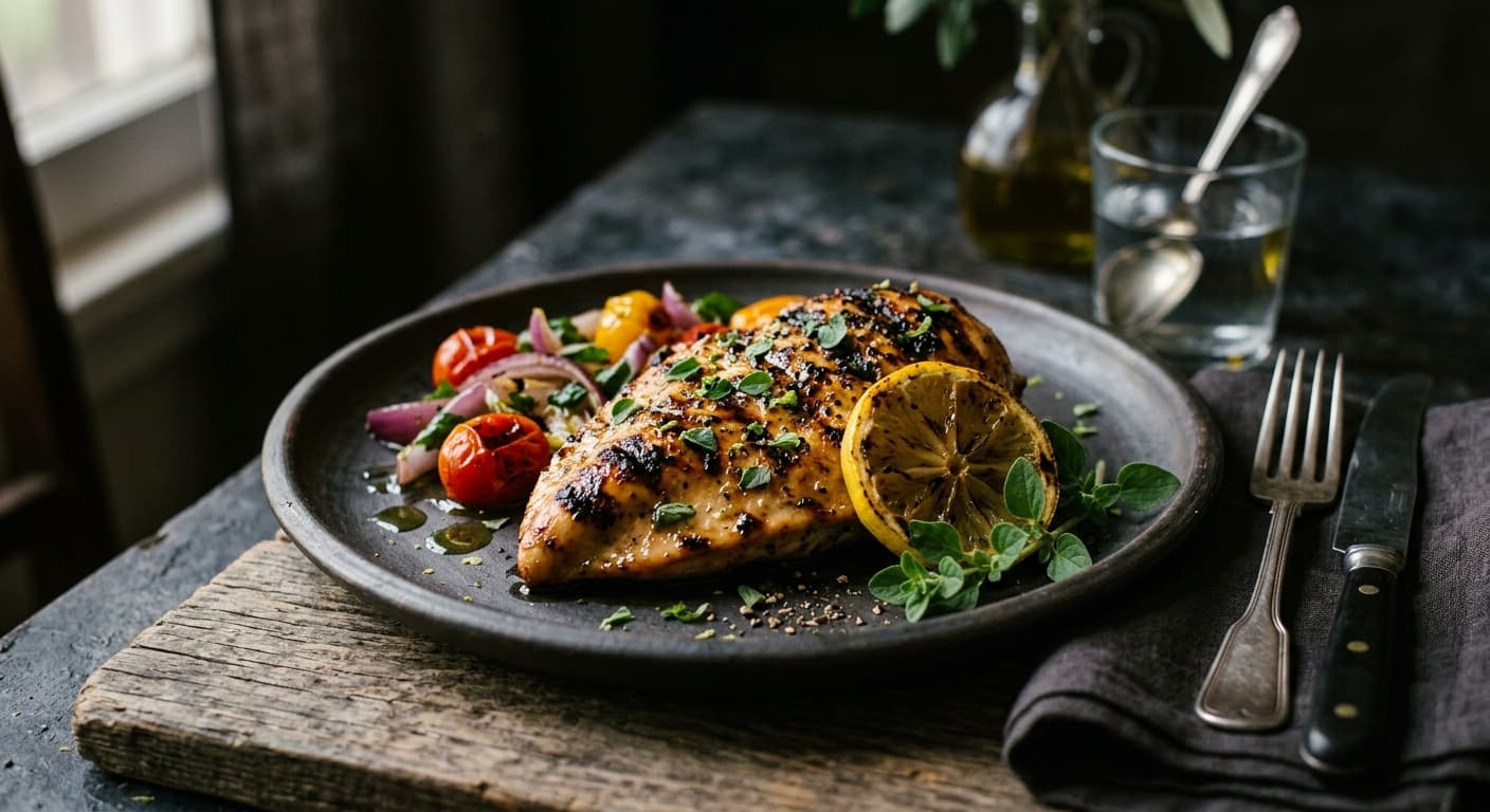 Grilled Chicken Breast with Lemon